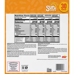 sun chips ingredient label