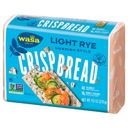 Wasa Crispbread, Light Rye, Swedish Style 9.5 oz, Wheat & Multi-Grain