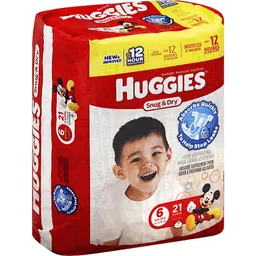 Huggies Snug & Dry Diapers, Disney Baby, 6 (Over 35 lb) - 92 diapers