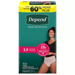 Fry’s Food Stores - Depend Fresh Protection Adult Incontinence Underwear  Maximum Absorbency Extra-Large Grey Underwear, 26 count