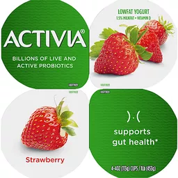 Activia Yogurt Drink, Lowfat, Strawberry Flavor, Probiotic Dailies, 8 Pack  8 Ea, Yogurt Drinks