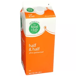 Half & Half, Half Gallon Carton
