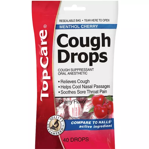 Top Care® Menthol Cough Drops 40 Ct Peg | | Foodtown
