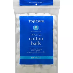 H-E-B Triple Size Cotton Balls - Shop Cotton Balls & Swabs at H-E-B