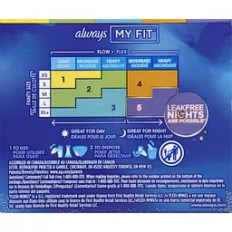 Always® Infinity™ with Avec Flex Foam Unscented Size 4 Sanitary Pads 14 ct  Box