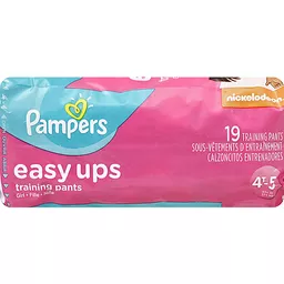 Pampers Easy Ups Girls Size 4T-5T Training Pants 19 ct Pack, Diapers & Training  Pants