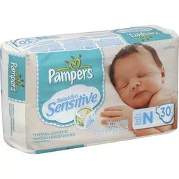 Pampers Swaddlers Sensitive Newborn Diapers Jumbo Pack - 30 CT Diapers & Training Pants | Harvest Fare