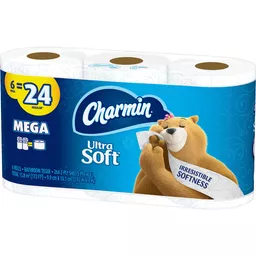 Charmin Ultra Soft Toilet Paper 6 Mega Rolls, 264 Sheets Per Roll | Shop |  Walt's Food Centers