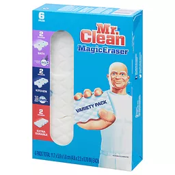 Bộ 6 miếng lau chùi đa năng Mr. Clean Magic Eraser là giải pháp tuyệt vời cho việc làm sạch những vết bẩn khó chịu trong nhà bạn. Với chất liệu chắc chắn và hiệu quả làm sạch nhanh chóng, sản phẩm này chắc chắn sẽ khiến bạn hài lòng.