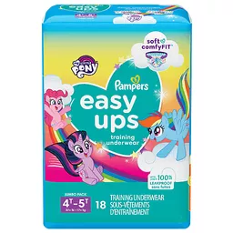 Pampers Training Underwear, 4T-5T (37+ lb), My Little Pony, Jumbo Pack 18  ea, Diapers & Training Pants