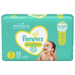 Oranje fabriek fonds Pampers Diapers, Size 1 (8-14 lb), Jumbo Pack 32 ea | Shop | Lake Mills  Market