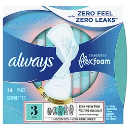 Always Pads, Ultra Thin, Flexi-Wings, Extra Long Super, Size 3 14