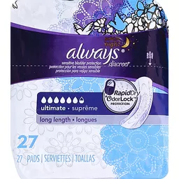 Always Discreet Incontinence Pads Ultimate Night