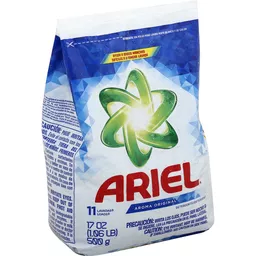 Ariel Detergente de lavandería en polvo 500 g aroma Original paquete de 3