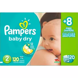 sensor Gedragen aanplakbiljet Pampers Baby Dry Size 2 Diapers 120 ct Box | Shop | Sun Fresh