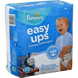 Pampers Easy Ups Training Underwear, 3T-4T (30-40 lb), Thomas