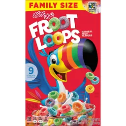 Froot Loops Cereal, Natural Fruit Flavors, Family Size 18.4 Oz