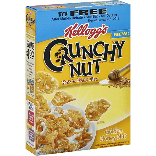Kellogg S Crunchy Nut Golden Honey Nut Flakes Cereal Provisiones Selectos