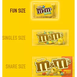 M&M'S Fun Size Peanut Milk Chocolate Candy, 10.57 oz Bag