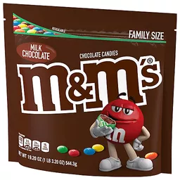 M&M'S Milk Chocolate Candy Bag, 19.2 oz, Chocolate