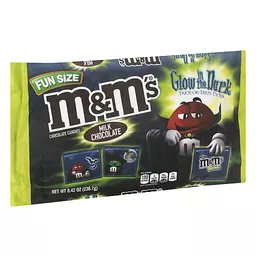 M&M'S Glow In The Dark Milk Chocolate Fun Size Halloween Candy