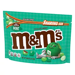 M&M's Dark Chocolate Mint Candy, Sharing Size - 9.6 oz Bag