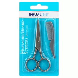 Trim Scissors And Comb For Mustache / Beard, 1 Ea 