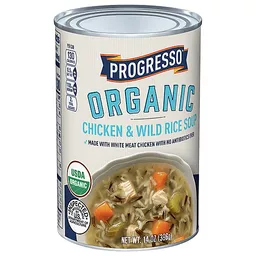 Progresso Organic Chicken & Wild Rice Canned Soup, 14 oz