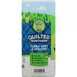 Quilted Northern Bathroom Tissue, Unscented, Mega Rolls, 3-Ply 4 ea, Shop
