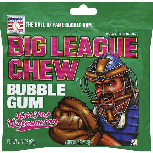 Big League Chew Bubble Gum Wild Pitch Watermelon Household Fairplay Foods