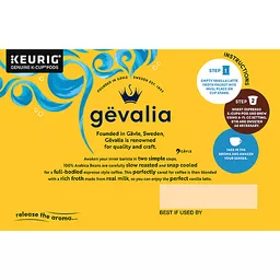 Gevalia Cappuccino, 2-Step, K-Cup Pods & Froth Packets 6 ea, Instant