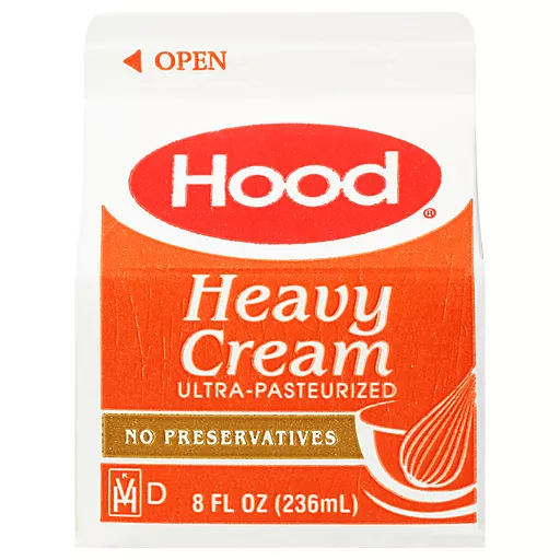 Hood Heavy Cream 8 Fl Oz Carton Half Half Lees