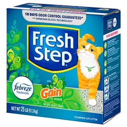 Fresh Step Clumping Cat Litter, with Gain Scent