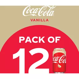 Coca-Cola Vanilla, 12 Fl Oz Cans, 12 Pack