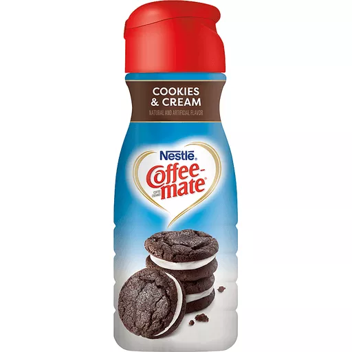 Nestle Coffee Mate Cookies Cream Liquid Coffee Creamer 16 Fl Oz Bottle Creamers Wade S Piggly Wiggly