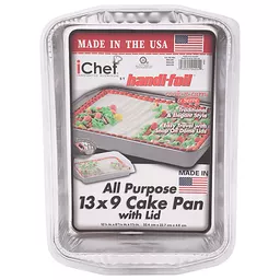 Handi Foil 13 X 9 Cake Pans & Lids 2 Ea, Disposable Bakeware