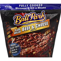Fully-Cooked Flame Grilled Beef Patties