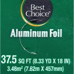 Best Choice Heavy Duty Aluminum Foil 18 Inch, Aluminum Foil & Wax Paper