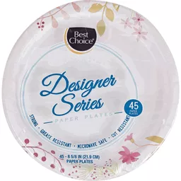 Best Choice Designer Paper Plates 10 1/4 Inch