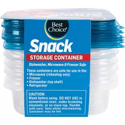 Best Choice Snack Containers Small, Plastic Containers