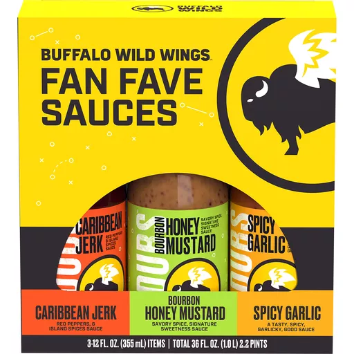 Evne torsdag Flåde Buffalo Wild Wings™ Caribbean Jerk, Bourbon Honey Mustard & Spicy Garlic  Fan Fave Sauces Variety Pack 3-12 fl. oz. Bottles | Shop | Service Food  Market