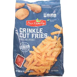 Great Value Crinkle Cut French Fried Potatoes, 80 oz Bag (Frozen) 