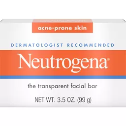 Neutrogena Facial Cleansing Bar Treatment for Acne-Prone Skin,  Non-Medicated & Glycerin-Rich Formula Gently Cleanses without Over-Drying,  No Detergents or Dyes, Non-Comedogenic,  oz | Buehler's