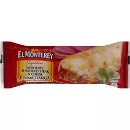 El Monterey® Signature Shredded Steak & Three-Cheese Chimichanga 5 oz.  Single Serve, Mexican