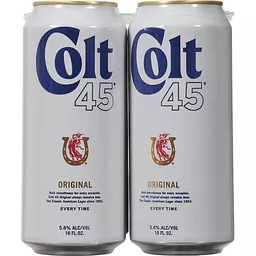 Colt 45 Beer, Original 6 ea, Beer