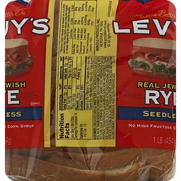 Levy's Jewish Seedless Rye Bread 16 Oz | Pumpernickel & Rye | Londonderry  Village Market