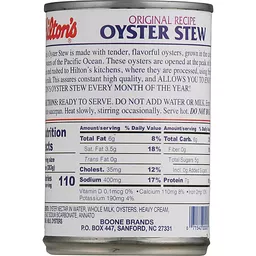  Hiltons Oyster Stew 10 Oz. Can : Grocery & Gourmet Food