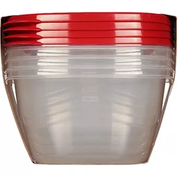 Rubbermaid Containers & Lids, Deep Squares 4 ea, Kitchen Tools & Serving