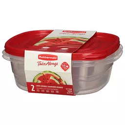 Rubbermaid Containers & Lids, Large Squares, 11.7 Cup 2 Ea, Food Storage  Containers
