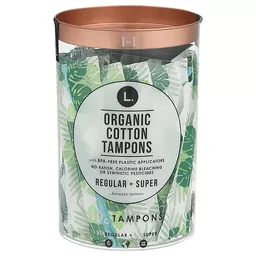 L. Regular + Super Organic Cotton Tampons Ea | Products | D&W Market